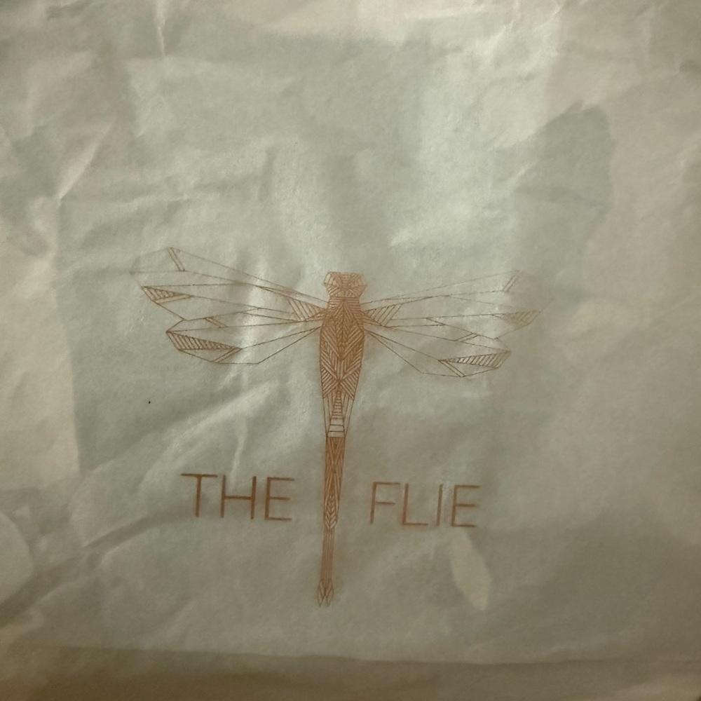 The Flie Ticket Holder Bag NEW velvet dust bag, clear stadium festival tote gift - Picture 8 of 10